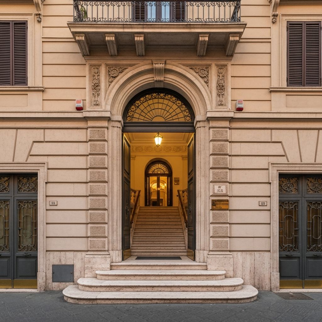 Building Entrance - Viale Giulio Cesare 118